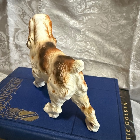 Vintage Cocker Spaniel Dog Figurine Brown White Collectible Home Decor E3582 - Picture 3 of 8